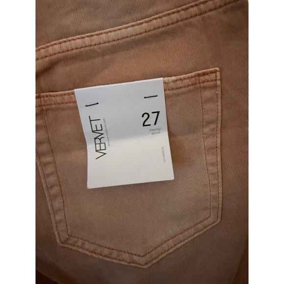 Vervet Jeans Womens 27 Leslie 90s VTG Flare Distressed High Rise Crop NWT - Picture 6 of 9
